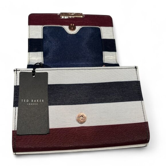 Ted Baker Isebela Embellished Stripe Crossbody Clutch Bag - Picture 3 of 7